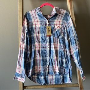 NWT Woolrich Desert Sunset Plaid Shirt